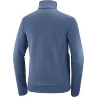 Salomon forro polar hombre Salomon SNOWSHELTER FLEECE JACKET M vista trasera Salomon forro polar hombre Salomon SNOWSHELTER FLEECE JACKET M vista trasera