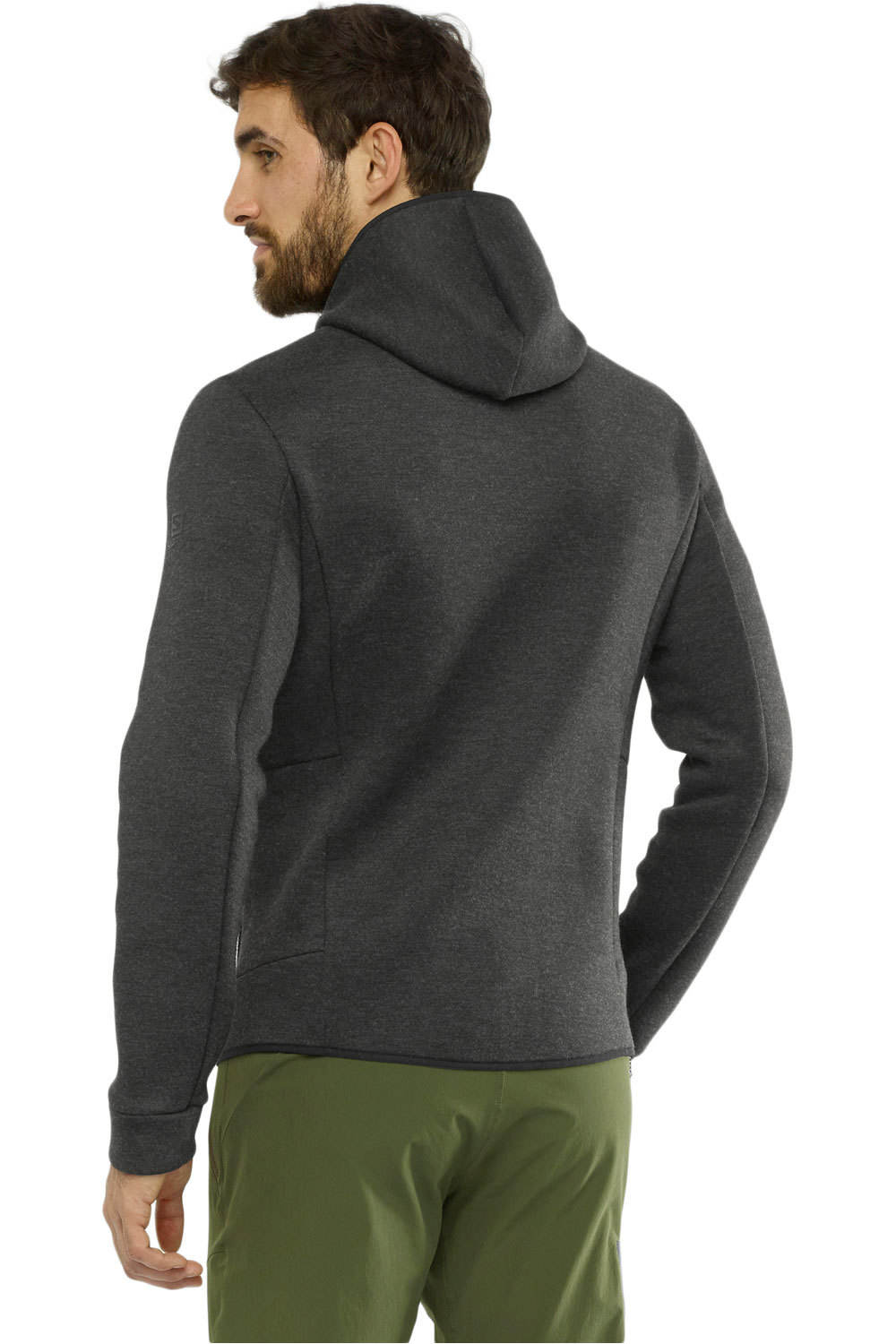 Salomon forro polar hombre Salomon SIGHT HOODIE M vista trasera Salomon forro polar hombre Salomon SIGHT HOODIE M vista trasera