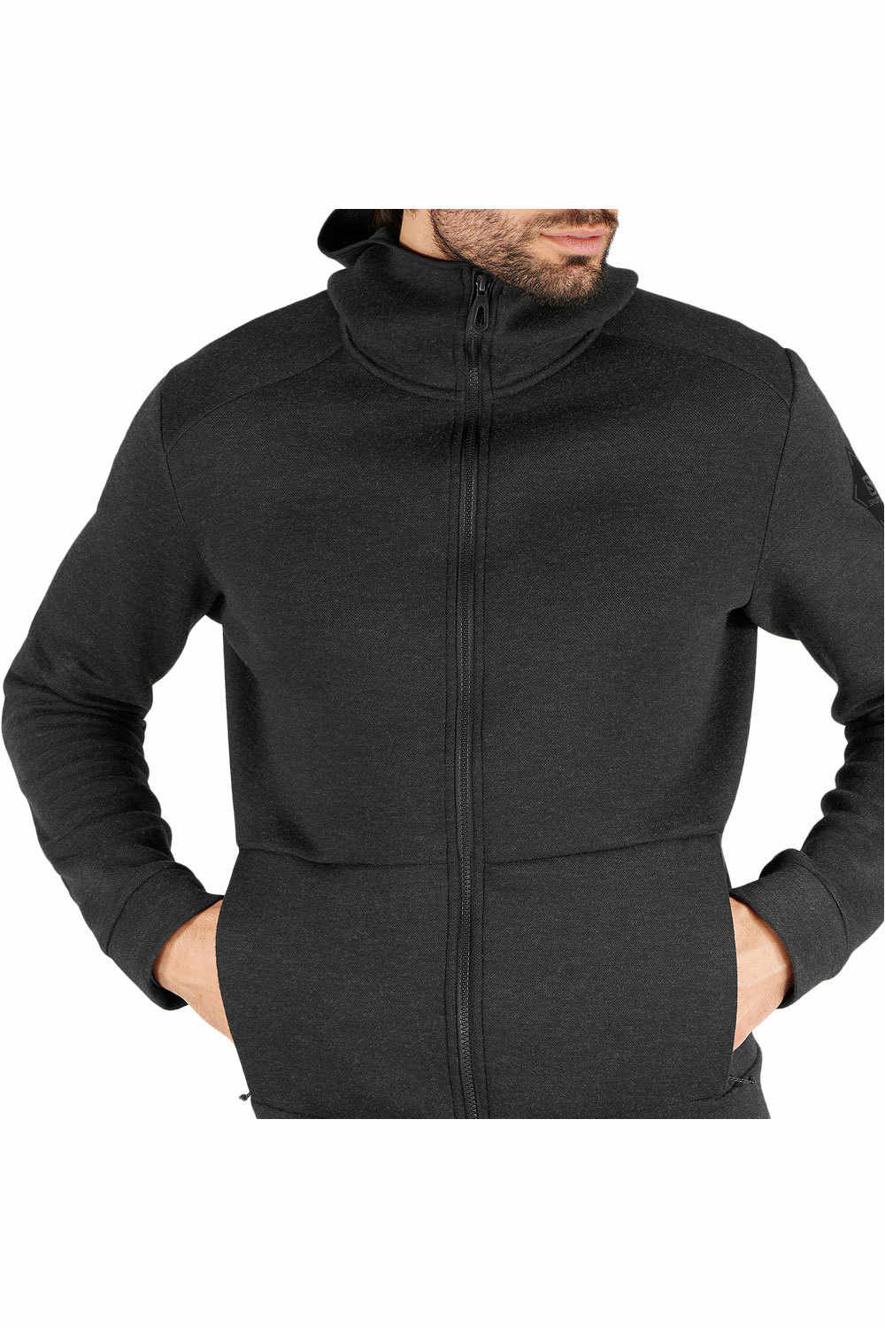 Salomon forro polar hombre Salomon SIGHT HOODIE M vista detalle Salomon forro polar hombre Salomon SIGHT HOODIE M vista detalle