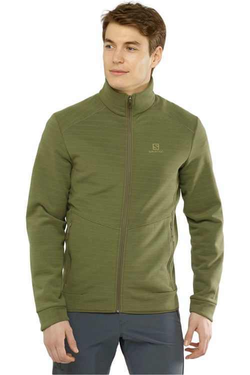 SALOMON RADIANT FULL ZIP M verde