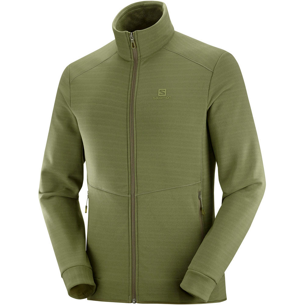 Salomon forro polar hombre Salomon RADIANT FULL ZIP M vista detalle Salomon forro polar hombre Salomon RADIANT FULL ZIP M vista detalle
