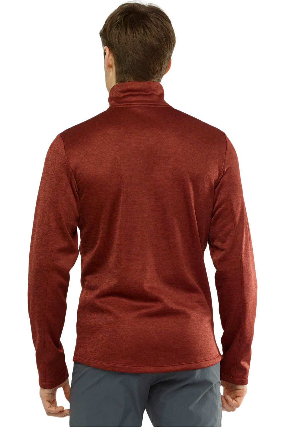Salomon forro polar hombre Salomon TRANSITION HALF ZIP MID M vista trasera Salomon forro polar hombre Salomon TRANSITION HALF ZIP MID M vista trasera