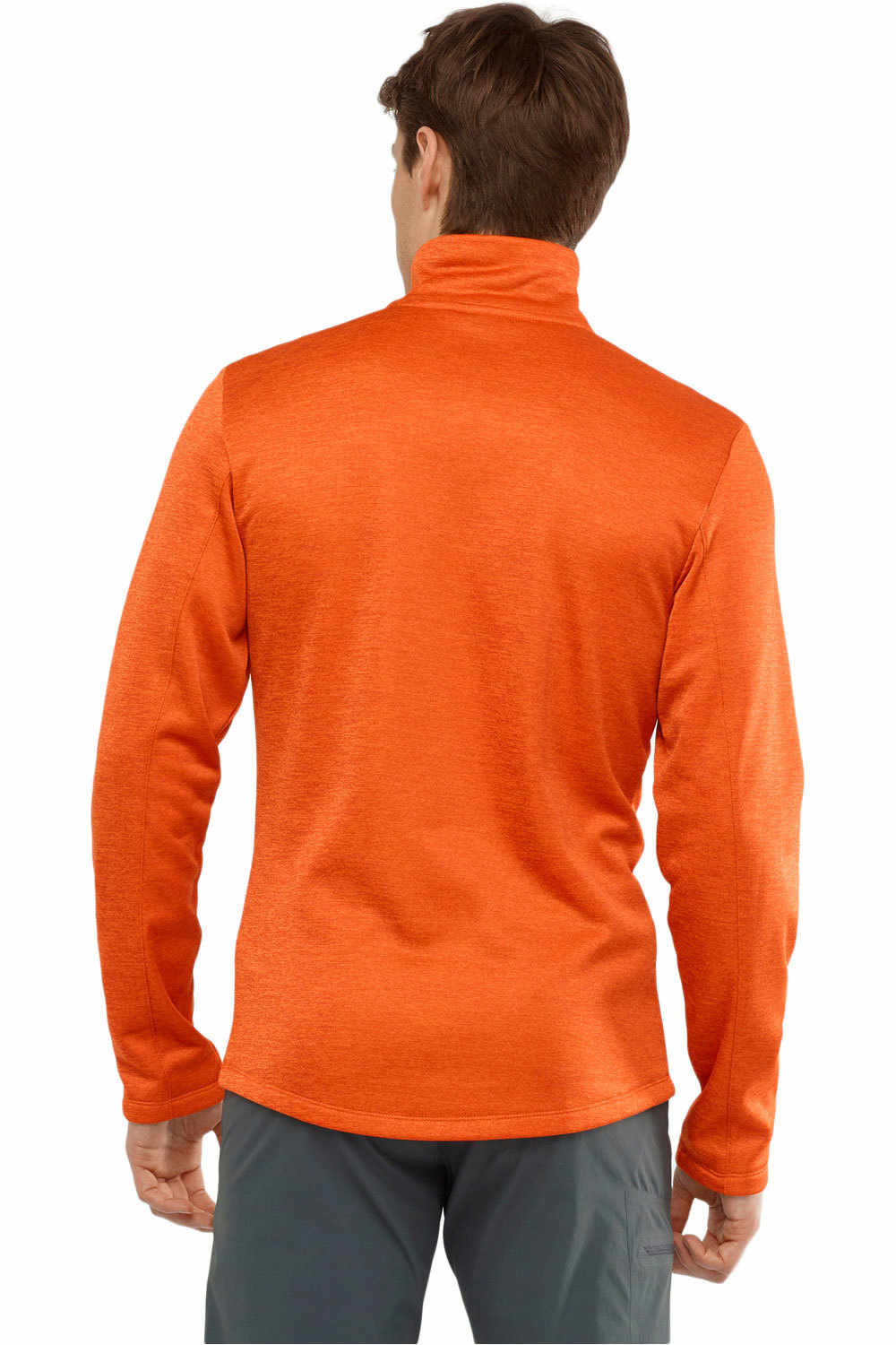 Salomon forro polar hombre Salomon TRANSITION HALF ZIP MID M vista trasera Salomon forro polar hombre Salomon TRANSITION HALF ZIP MID M vista trasera