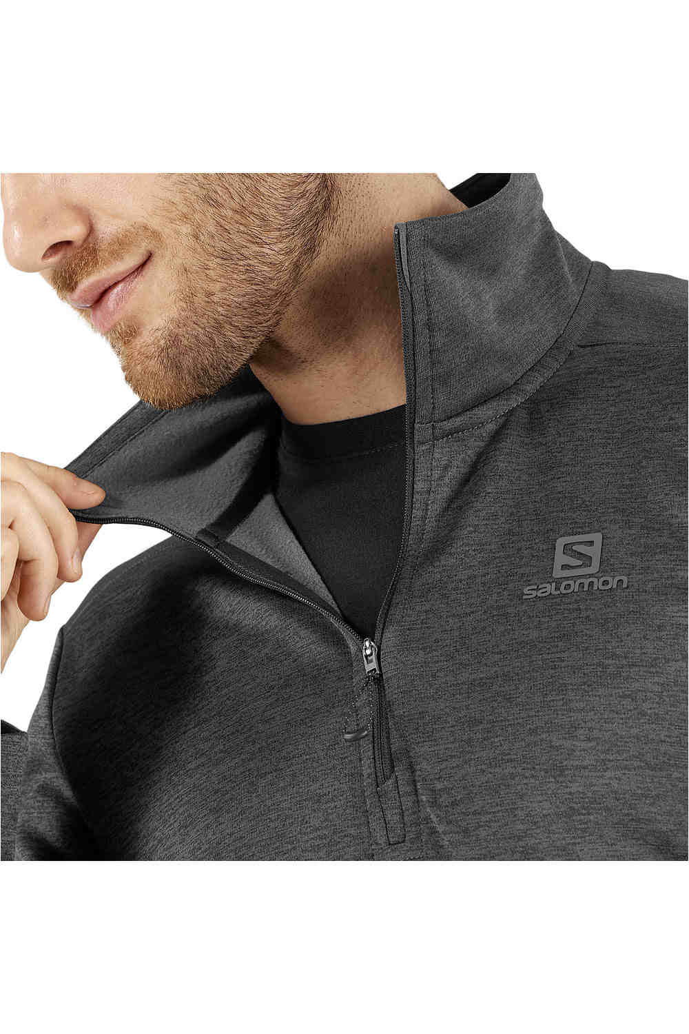 Salomon forro polar hombre Salomon TRANSITION HALF ZIP MID M 03 Salomon forro polar hombre Salomon TRANSITION HALF ZIP MID M 03