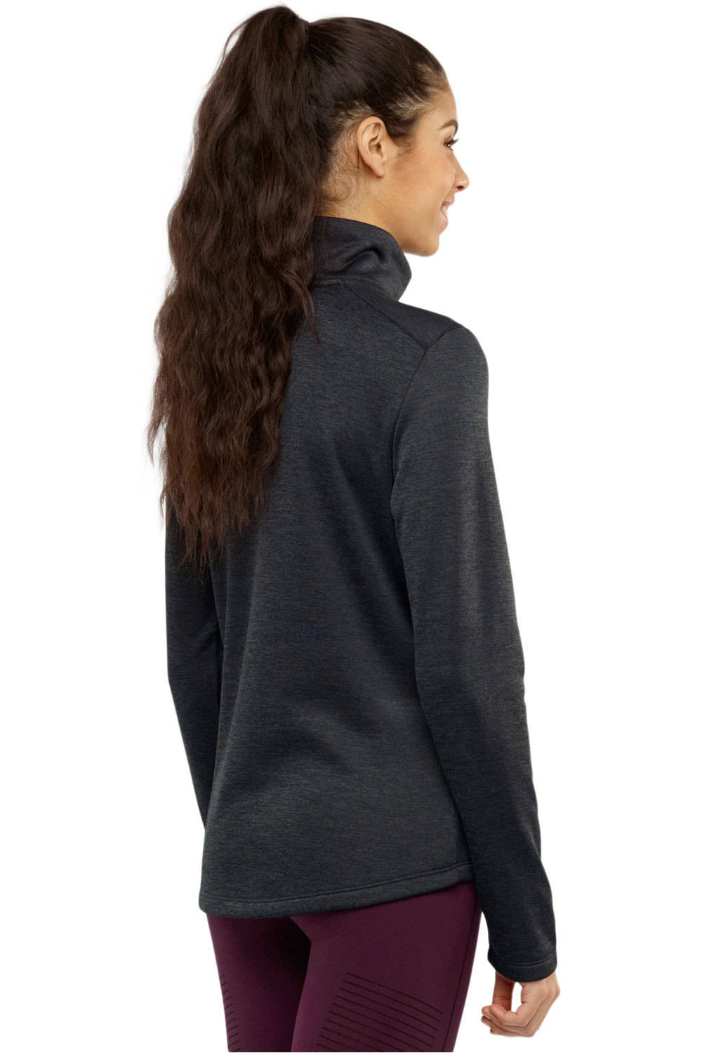 Salomon forro polar mujer Salomon TRANSITION HALF ZIP W vista trasera Salomon forro polar mujer Salomon TRANSITION HALF ZIP W vista trasera