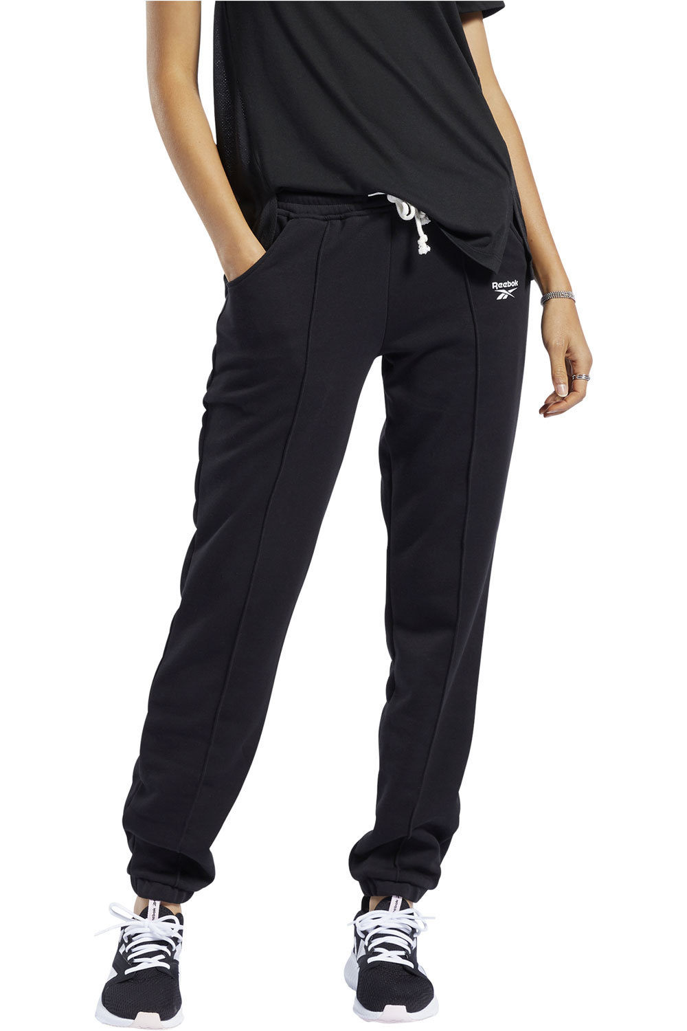 Reebok pantalones y mallas largas fitness mujer Reebok TE French Terry Pant vista trasera Reebok pantalones y mallas largas fitness mujer Reebok TE French Terry Pant vista trasera