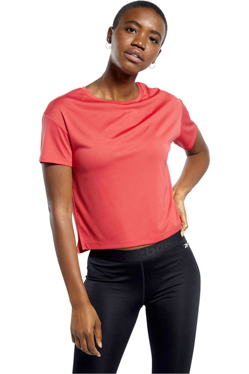 REEBOK WOR COMM POLY TEE SOLID rojo