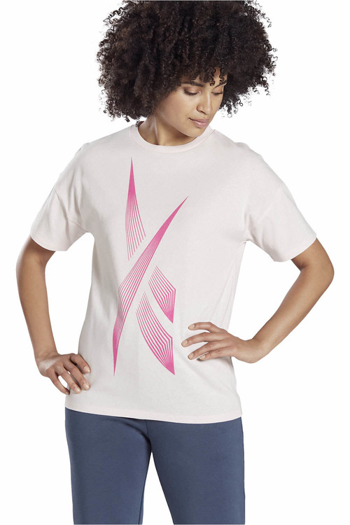 REEBOK SR GRAPHIC TEE rosa