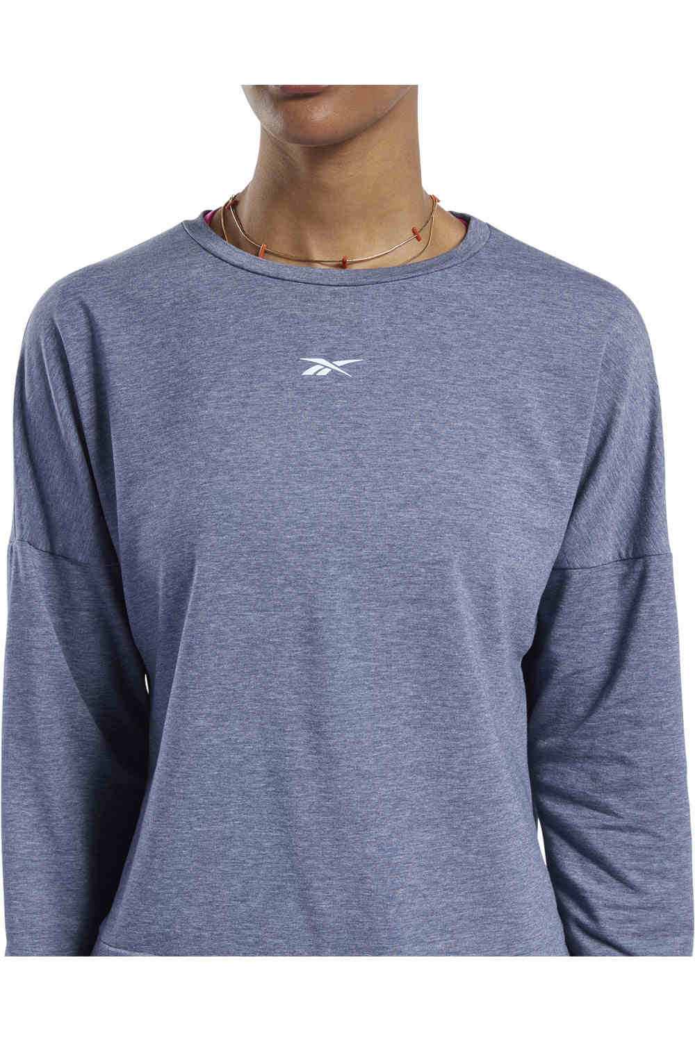 Reebok camisetas fitness mujer Reebok TS AC+COTTON FT LS TEE vista detalle Reebok camisetas fitness mujer Reebok TS AC+COTTON FT LS TEE vista detalle