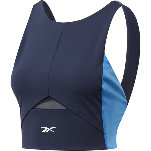 REEBOK TS COLORBLOCK CROP TOP azul