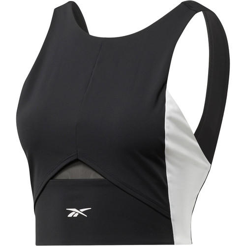 REEBOK TS COLORBLOCK CROP TOP negro