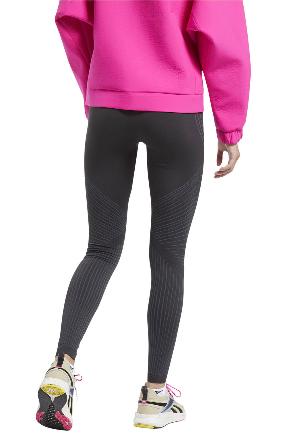 Reebok pantalones y mallas largas fitness mujer Reebok TS THERMOWARM SMLS TIGHT vista trasera Reebok pantalones y mallas largas fitness mujer Reebok TS THERMOWARM SMLS TIGHT vista trasera