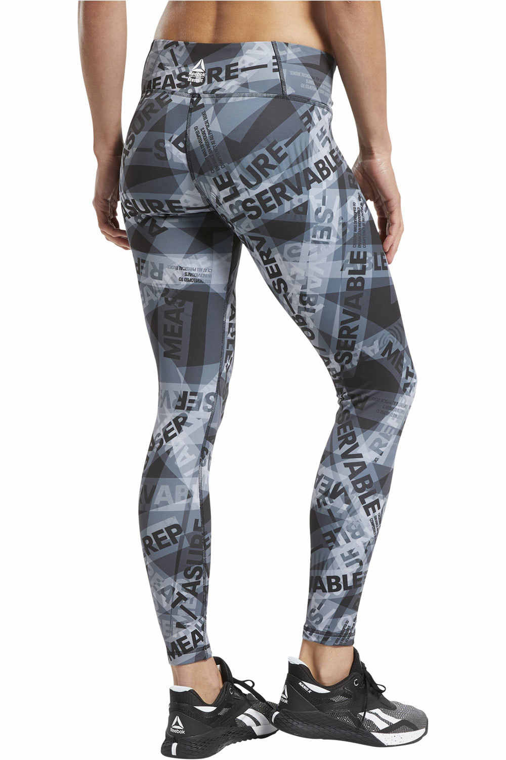 Reebok pantalones y mallas largas fitness mujer Reebok RC Lux Tight AOP vista trasera Reebok pantalones y mallas largas fitness mujer Reebok RC Lux Tight AOP vista trasera