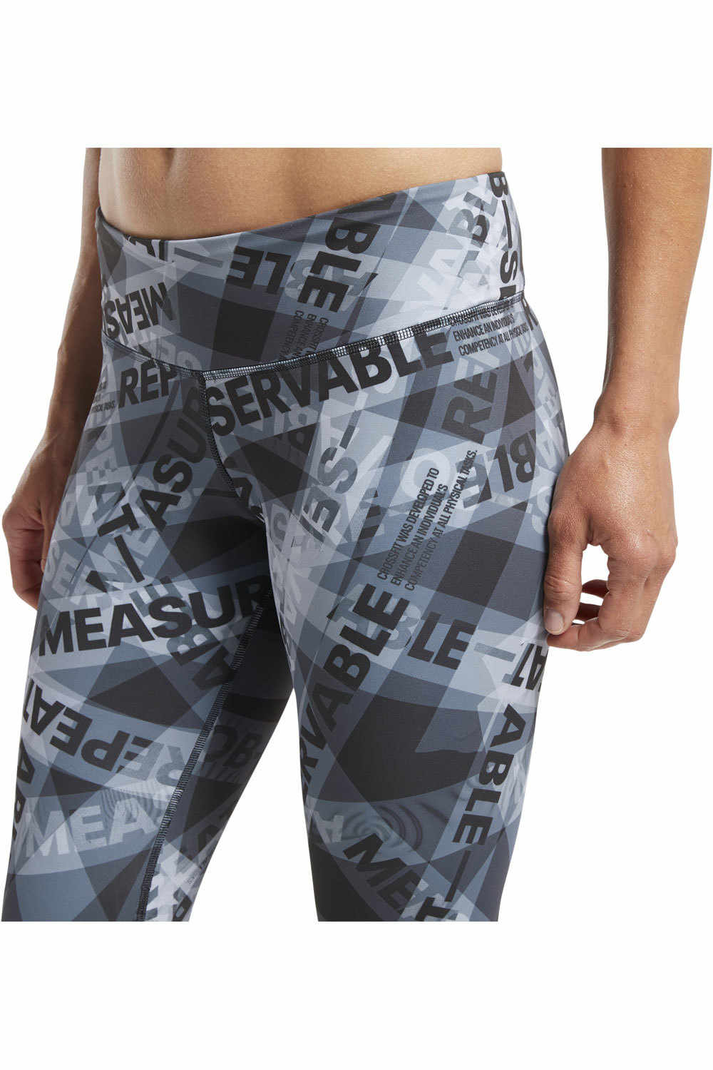 Reebok pantalones y mallas largas fitness mujer Reebok RC Lux Tight AOP vista detalle Reebok pantalones y mallas largas fitness mujer Reebok RC Lux Tight AOP vista detalle