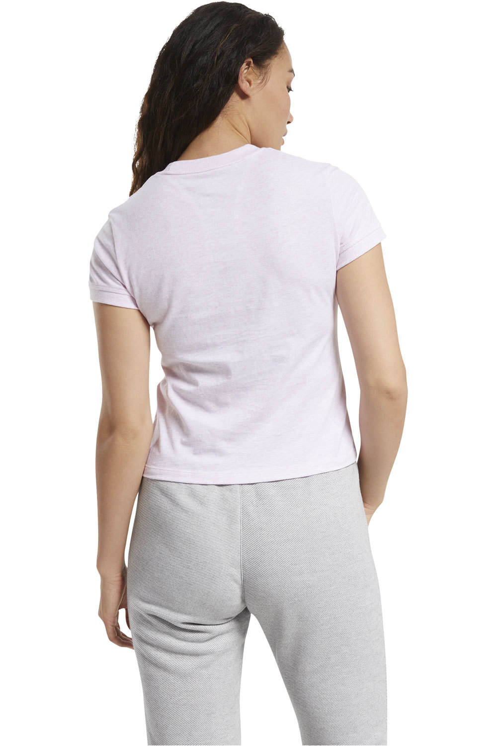 Reebok camisetas fitness mujer Reebok TE Texture Logo Tee RS vista trasera Reebok camisetas fitness mujer Reebok TE Texture Logo Tee RS vista trasera