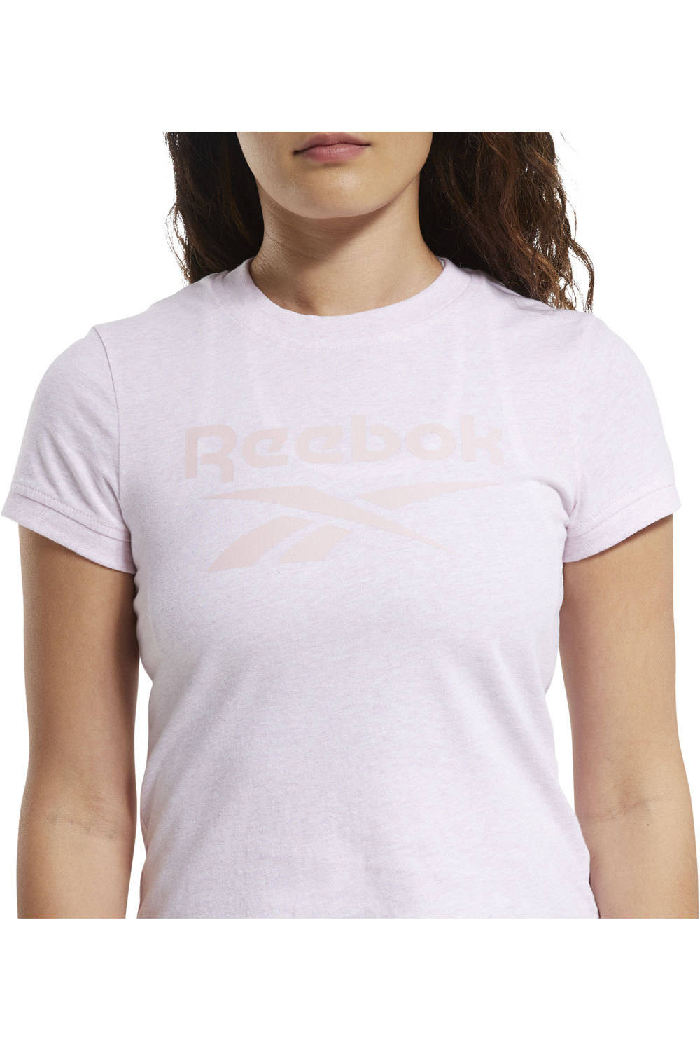 Reebok camisetas fitness mujer Reebok TE Texture Logo Tee RS vista detalle Reebok camisetas fitness mujer Reebok TE Texture Logo Tee RS vista detalle