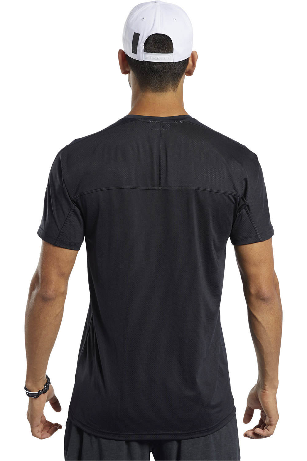 Reebok camiseta fitness hombre Reebok TS AC Solid Move Tee vista trasera Reebok camiseta fitness hombre Reebok TS AC Solid Move Tee vista trasera