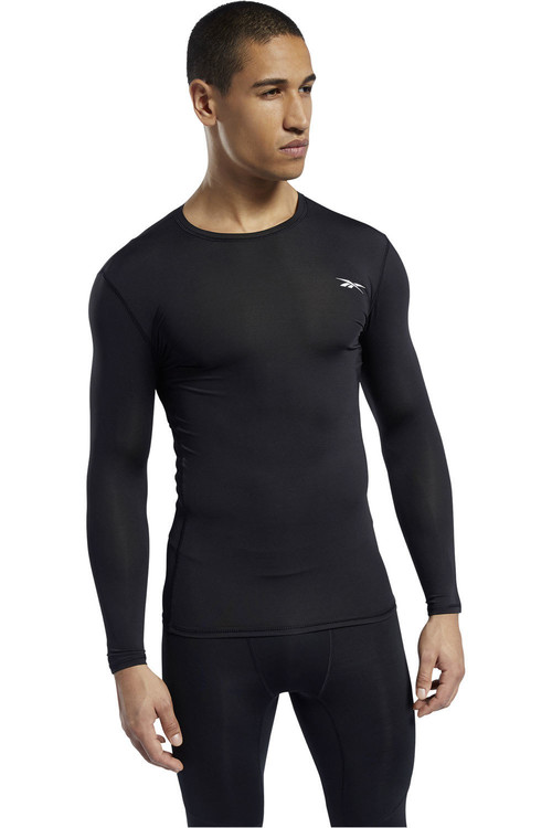 REEBOK WOR COMPR LO SLEEVE SOLID negro