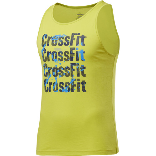 REEBOK RC GAMES PRINT LOGO TANK verde