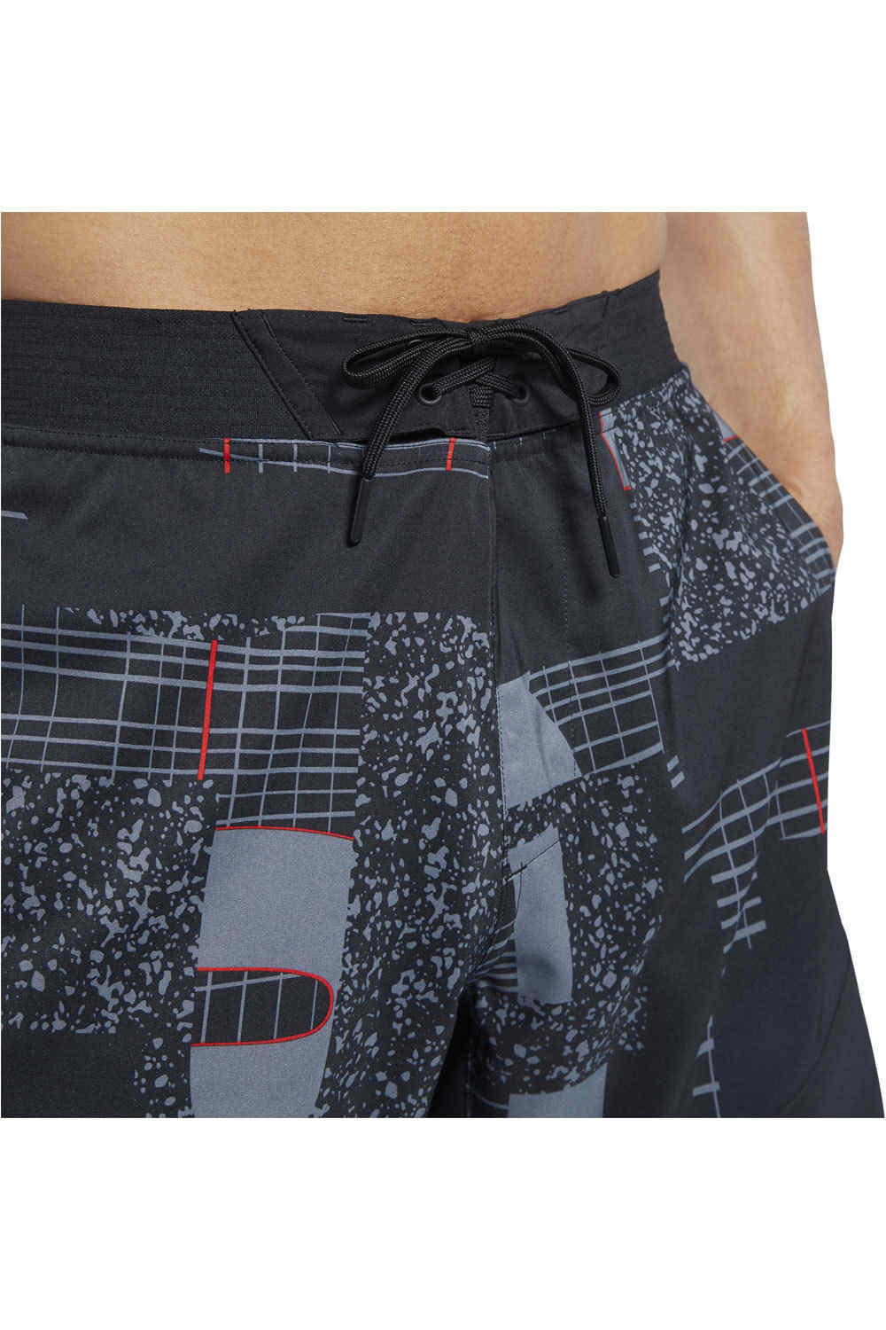 Reebok pantalón corto fitness hombre Reebok TS Epic Ltwt AOP 04 Reebok pantalón corto fitness hombre Reebok TS Epic Ltwt AOP 04