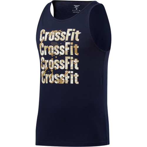 REEBOK RC GAMES PRINT LOGO TANK azul