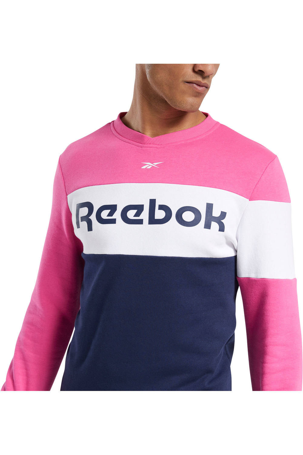 Reebok sudaderas deportivas hombre Reebok TE LL FLC Crew vista detalle Reebok sudaderas deportivas hombre Reebok TE LL FLC Crew vista detalle