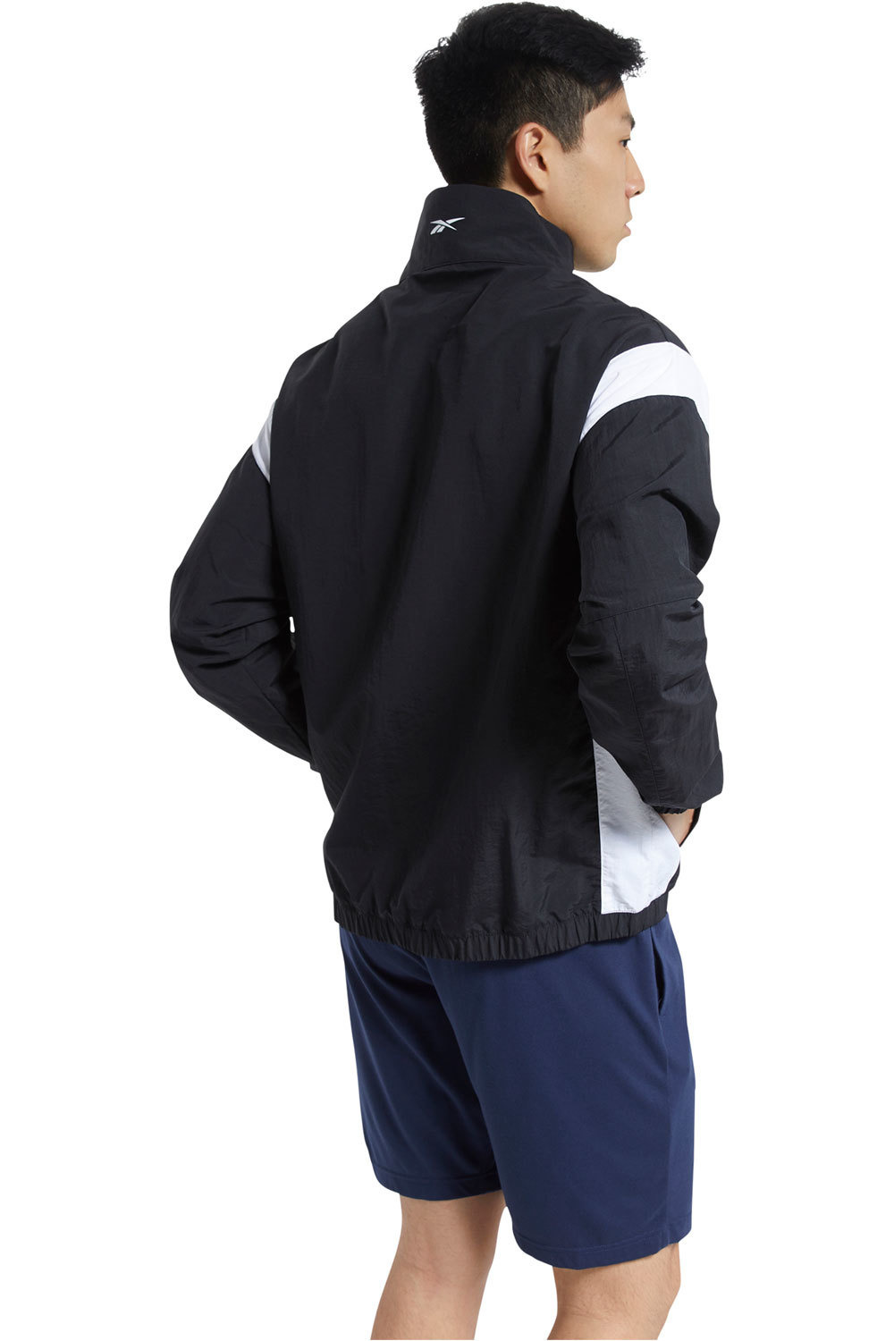 Reebok sudaderas deportivas hombre Reebok TE LL Woven Jacket vista trasera Reebok sudaderas deportivas hombre Reebok TE LL Woven Jacket vista trasera