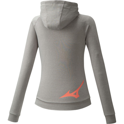 MIZUNO ATHLETIC ZIP HOODY gris