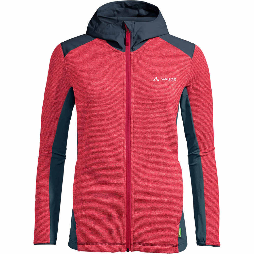 Vaude forro polar mujer Vaude Womens Croz Fleece Jacket II vista frontal Vaude forro polar mujer Vaude Womens Croz Fleece Jacket II vista frontal