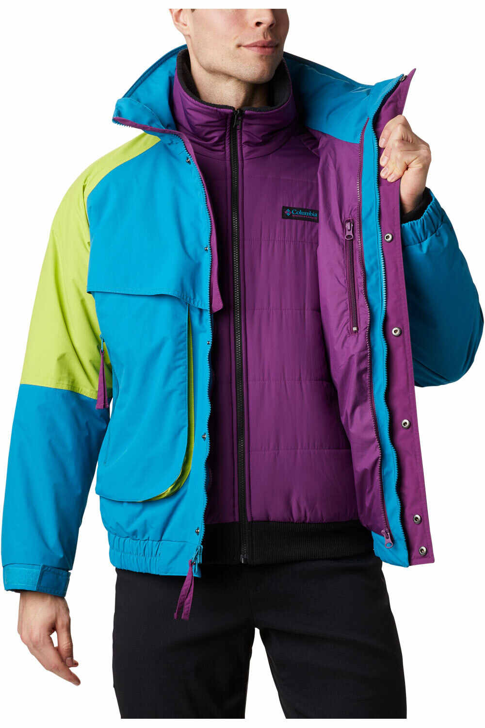 Columbia chaqueta esquí hombre Columbia Powder Keg Interchange Parka vista trasera Columbia chaqueta esquí hombre Columbia Powder Keg Interchange Parka vista trasera