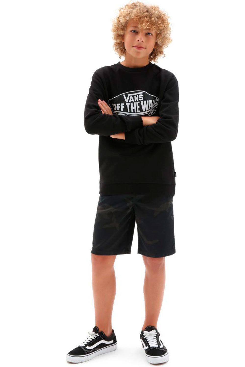 Vans sudadera niño Vans BY OTW CREW BOYS NE/BL vista detalle Vans sudadera niño Vans BY OTW CREW BOYS NE/BL vista detalle