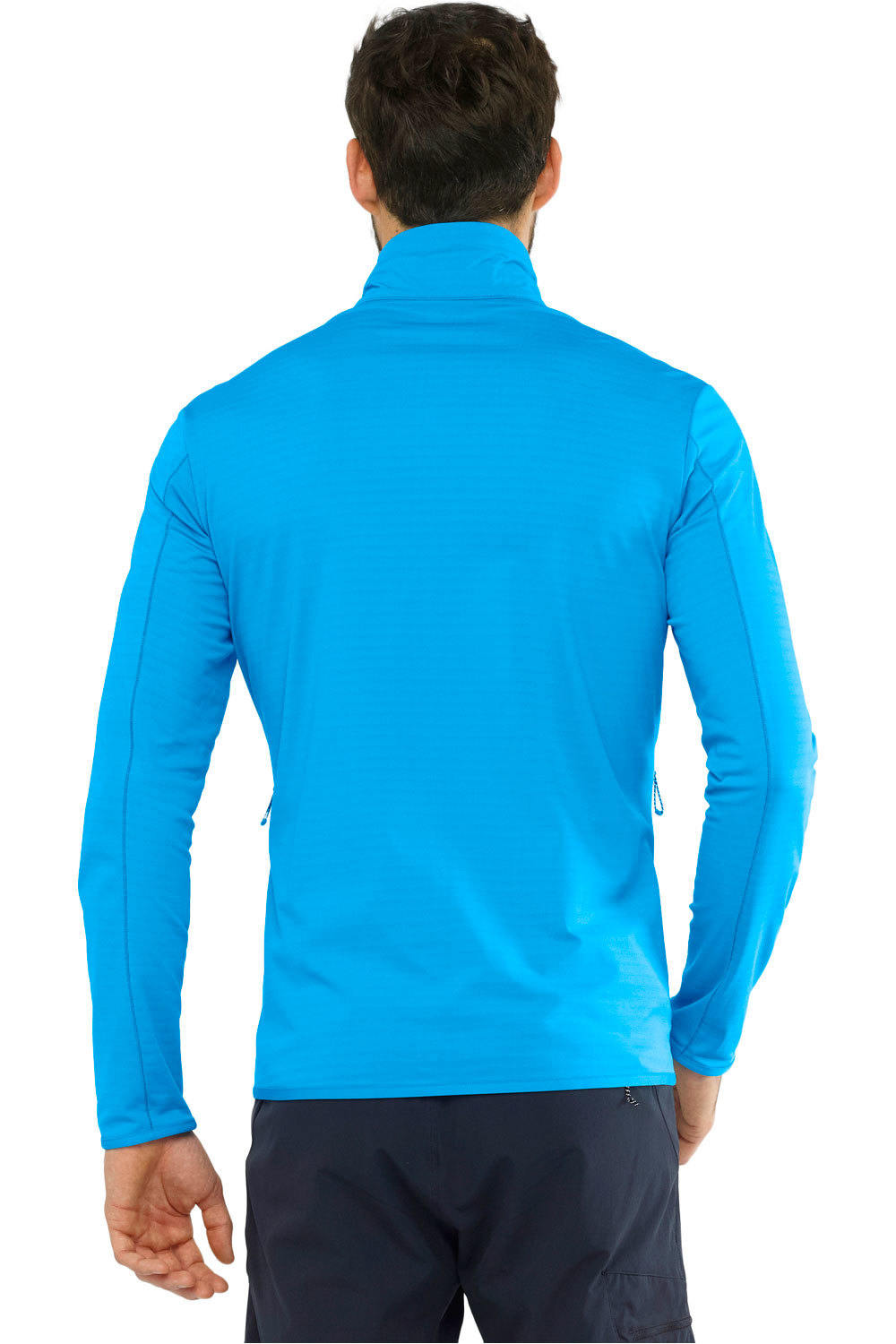 Salomon camisetas trail running manga larga hombre Salomon OUTRACK FULL ZIP MID M vista trasera Salomon camisetas trail running manga larga hombre Salomon OUTRACK FULL ZIP MID M vista trasera