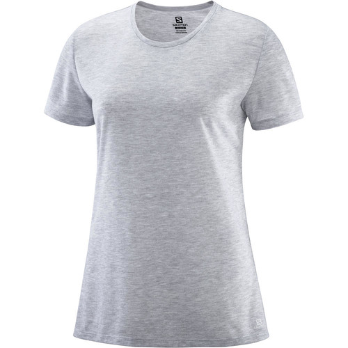 SALOMON COMET CLASSIC TEE W   HEATHER blanco