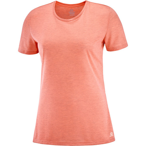 SALOMON COMET CLASSIC TEE W   HEATHER naranja