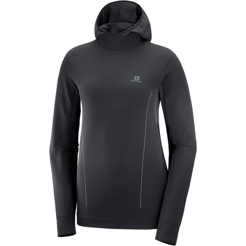 SALOMON COMET SEAMLESS HOODIE W NEGR negro