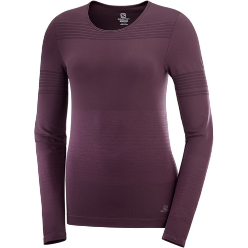 SALOMON ELEVATE MOVE ON LS TEE W rojo