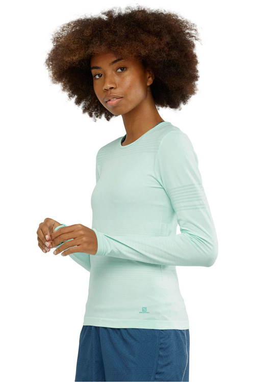 SALOMON ELEVATE MOVE ON LS TEE W verde