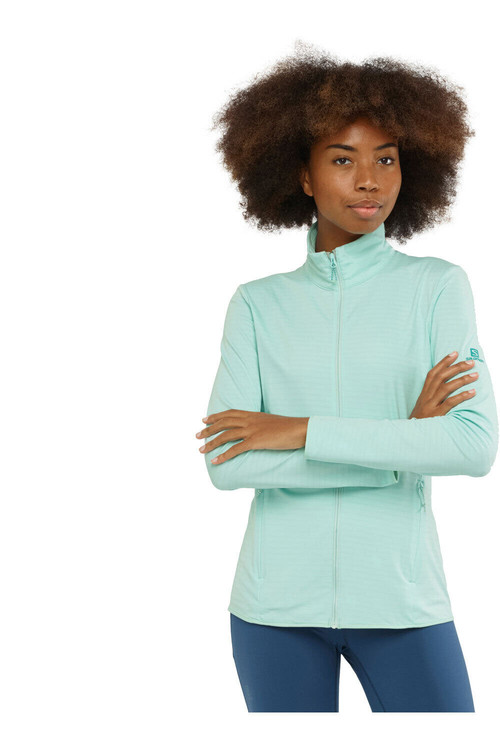 SALOMON OUTRACK FULL ZIP W verde