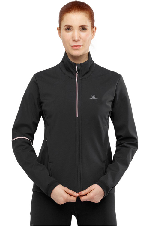 SALOMON AGILE SOFTSHELL JKT W negro