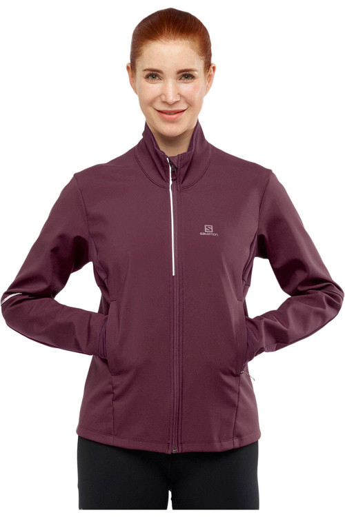 SALOMON AGILE SOFTSHELL JKT W rojo