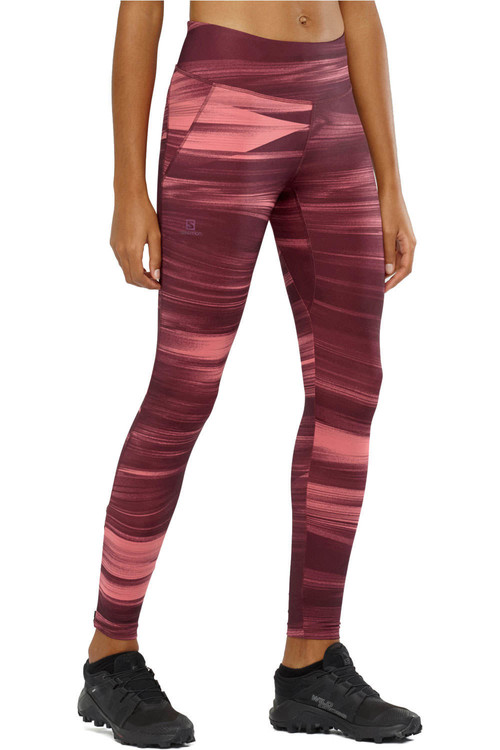 SALOMON AGILE LONG TIGHT W rojo