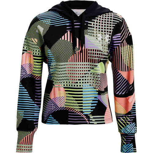 UNDER ARMOUR RIVAL TERRY GEO PRINT HOODIE negro
