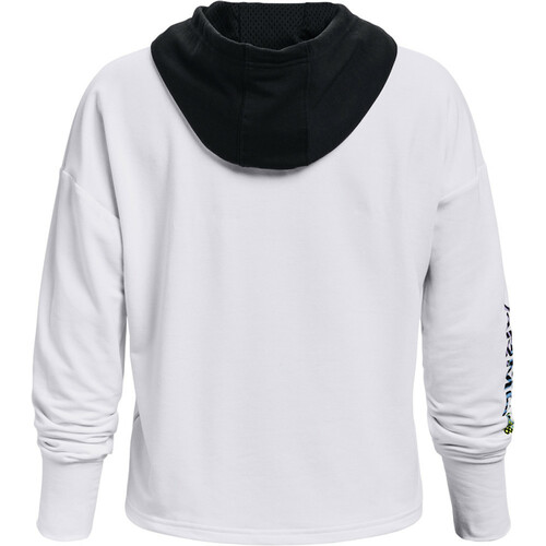 UNDER ARMOUR RIVAL TERRY GEO HOODIE blanco