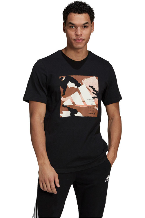 ADIDAS CAMO BOS TEE M negro