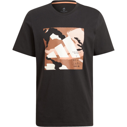 ADIDAS CAMO BOS TEE M negro