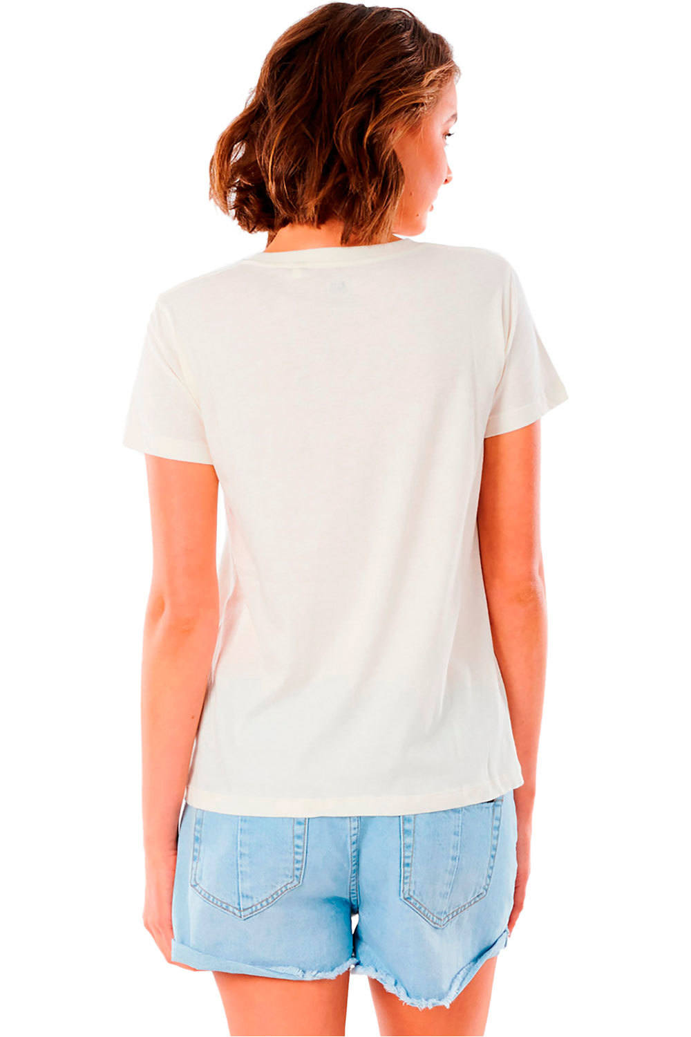 Rip Curl camiseta manga corta mujer Rip Curl GOLDEN STATE STANDARD TEE vista trasera Rip Curl camiseta manga corta mujer Rip Curl GOLDEN STATE STANDARD TEE vista trasera