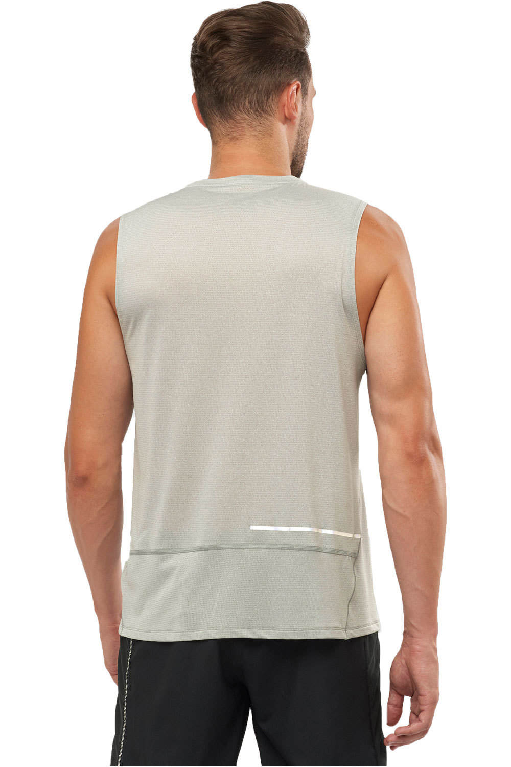 Salomon camisetas trail running tirantes hombre Salomon AGILE TANK M vista trasera Salomon camisetas trail running tirantes hombre Salomon AGILE TANK M vista trasera