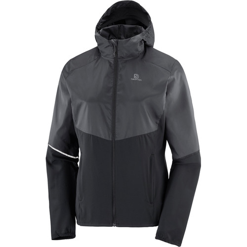 SALOMON AGILE FZ HOODIE W negro
