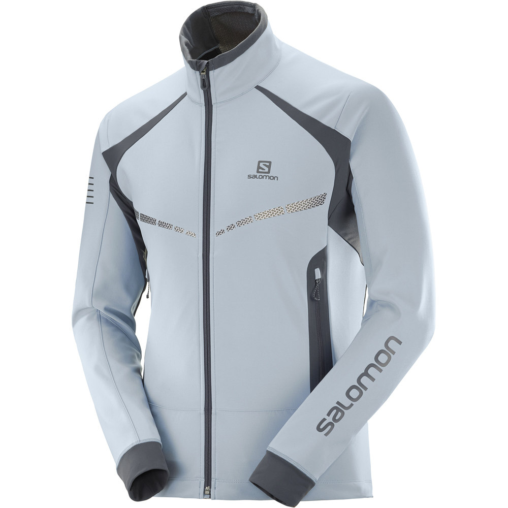Salomon chaqueta esquí de fondo Salomon RS WARM SOFTSHELL JKT M vista detalle Salomon chaqueta esquí de fondo Salomon RS WARM SOFTSHELL JKT M vista detalle