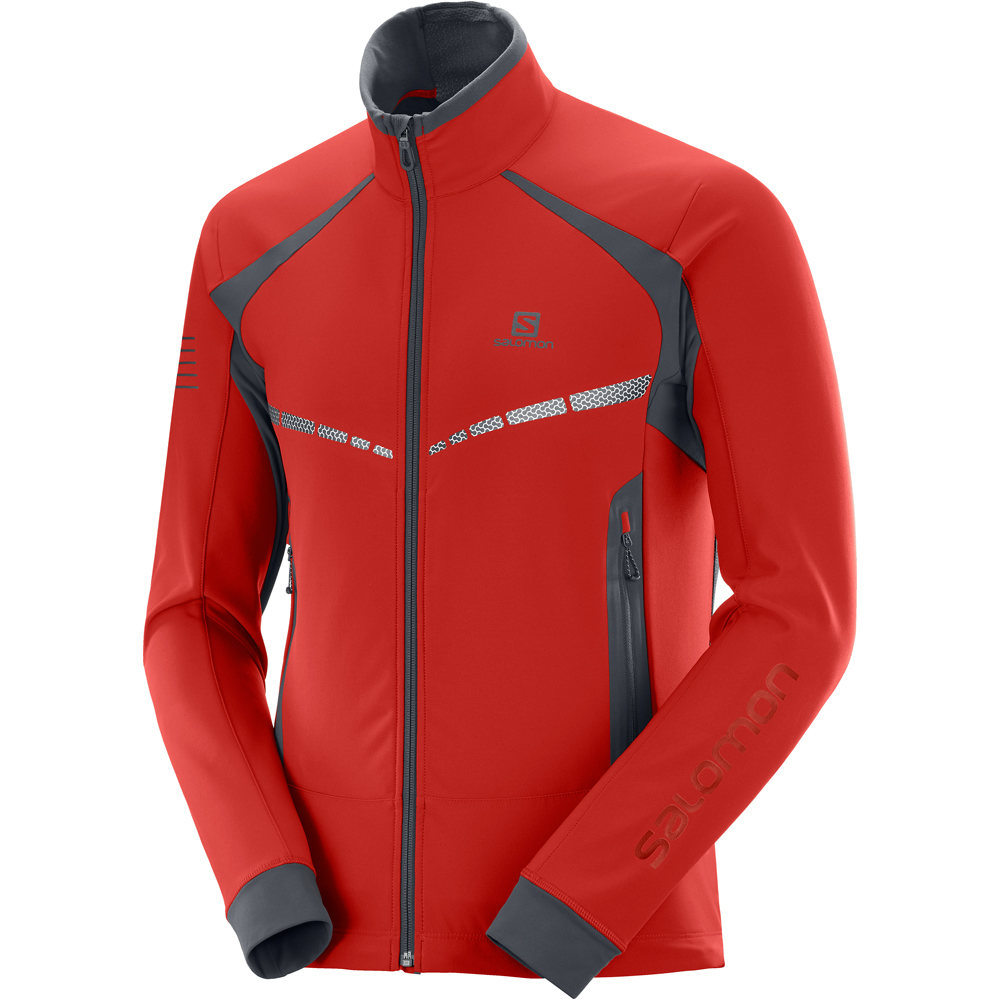 Salomon chaqueta esquí de fondo Salomon RS WARM SOFTSHELL JKT M vista detalle Salomon chaqueta esquí de fondo Salomon RS WARM SOFTSHELL JKT M vista detalle
